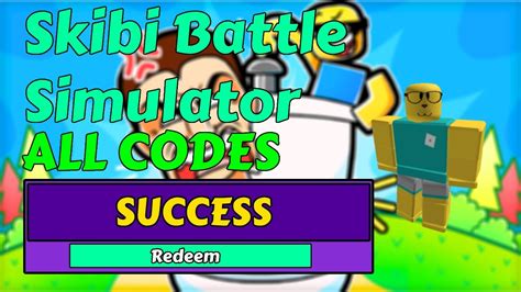 what are skibi battle simulator codes